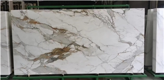 Calacatta Gold Pattern Nano Stone Slabs