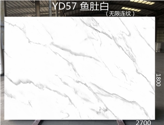Cheaper Calacatta White Marble Artificial Stone Slabs