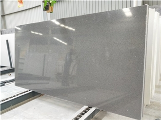 China Cheap Durable Grey Quartz Slabs