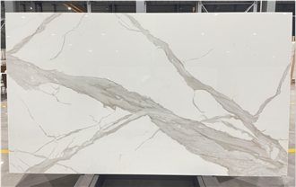Elegant High-Quality White Artificial Stone Slabs