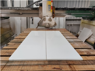 High-Quality Pure White Nano Stone Slabs For Indoor Design