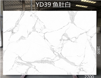Hot Sale White Calacatta Marble Artificial Stone Slabs