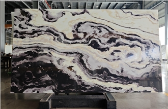 Quality-Ensured  Nano Stone Slabs With Colorful Stripe