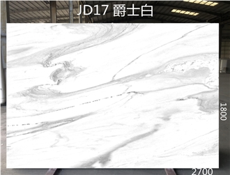 Volakas White From JD17 To 22 Artificial Stone Quartz Slabs