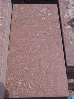 China Classic Red Granite Tiles For Outdoor Using