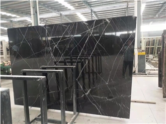 Elegant Black Nero Marquina Marble For Indoor Design