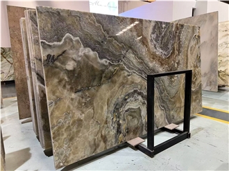 High-Quality China Hot Sale Brown Onyx Slabs