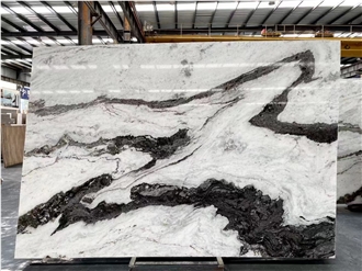Hot Sale Beautiful Black And White Marble Slabs - Panda White Marble