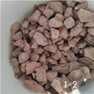 Hot Sale Crushed Brown Stone Garden River Stone