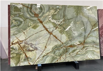Hot Sale Luxury Green Onyx Slabs For Interior Decoration