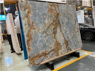 Hot Sale Natural Blue Onyx Slabs And Tile