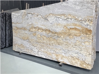 Luxury Hot Sale Gold River Granite Slabs With High Quality