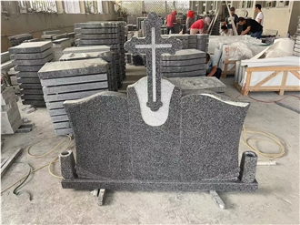 Mysterious China Durable G654 Granite Tombstone
