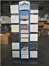 Quartz Marble Granite Sample Metal Rack For Showroom