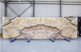 Yellow Picasso Onyx Slabs