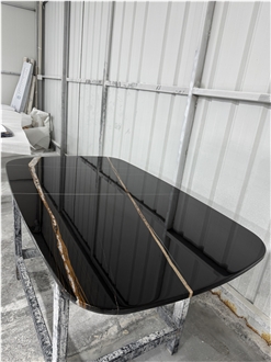 Sahara Noir Marble Rectangle Table Tops