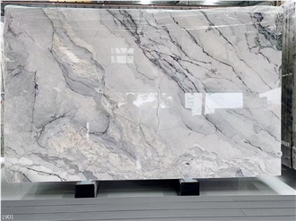 Camus Grey Marble Slabs Ice Gray White Stone Tile Wall Use