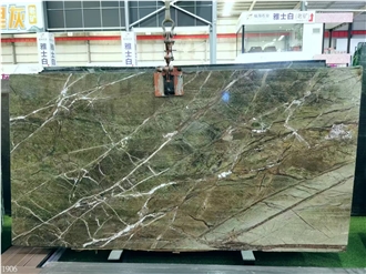 Rainforest Green Marble Slabs