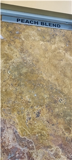 Peach Blend Travertine Slabs And Tiles