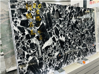 Calacatta Black Crystal  Marble Slabs