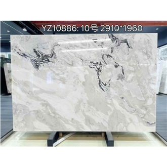 Polished Oyster White Marble Slabs