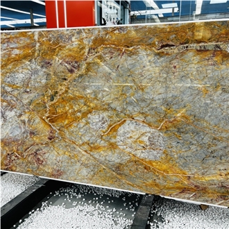 Van Gogh Yellow Marble Slabs