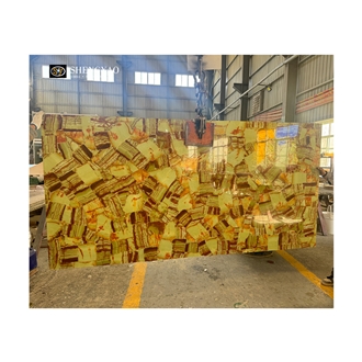 Luxury Polished Yellow Jade Stone Gemstone Slabs, Wall Panels