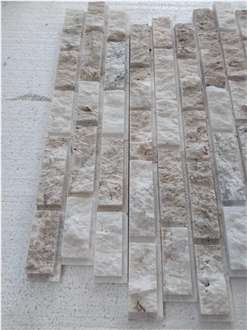 Harmony Travertine Split Face Stone Veneer Ledger Panels