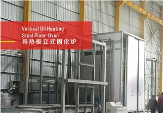 Vertical Oil Heating Steel Plate Stone Drying, Catalyzing Oven