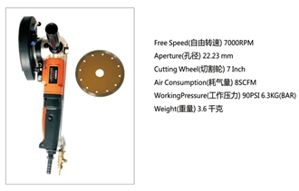 WS-180 Pneumatic Hand Held Cutting Machine