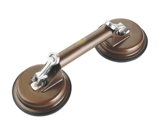 GLASS SUCTION CUP-TWO CUPS BROWN（ALLOY SWITCH)