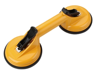 GLASS SUCTION CUP-TWO CUPS YELLOW