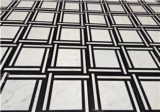 Bianco Carrara White Marble Mosaic Tiles