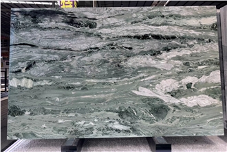China Ocean Green Marble Slabs Polished