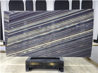 Exquisite Chinese Natural Purple Sandalwood Quartzite Slabs