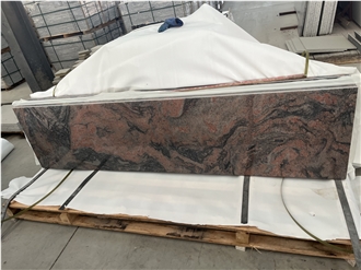Standard Multicolor Red Granite Kitchen Countertops