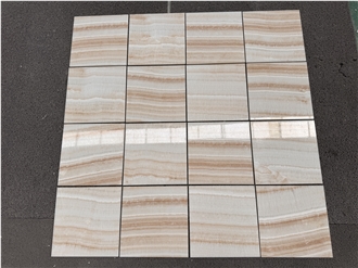 Turkey Straight Vein White Jade Onyx Tiles