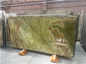 Persian Green Onyx  Slabs Tiles