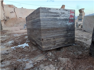 Silver Travertine Blocks