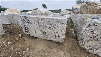 White Alaska Granite Blocks