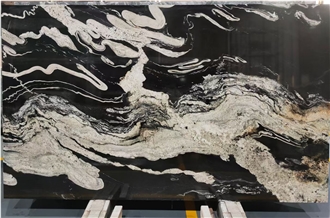 Brazil Black Horse Copacabana Granite Slabs Available