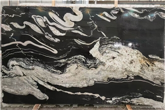Brazil Black Horse Copacabana Granite Slabs Available