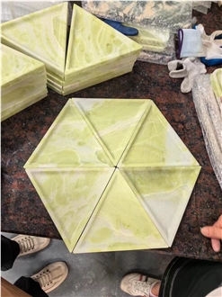 Natural Marble And Onyx Stone Plates Trays For Home Decor