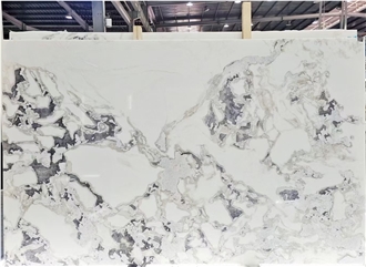Polished Oyster White Marble Dover White Marble Slab Tiles