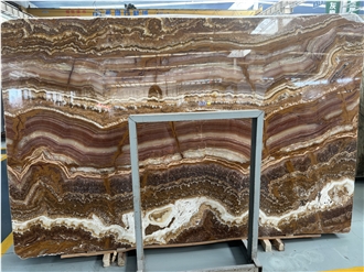 Turkish Tiger Onyx Brown Onyx Slabs