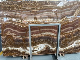 Turkish Tiger Onyx Brown Onyx Slabs