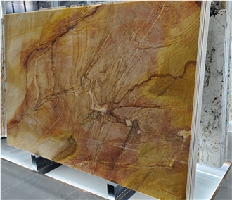 Autumn Leaves Quartzite Slabs For Wall Decor