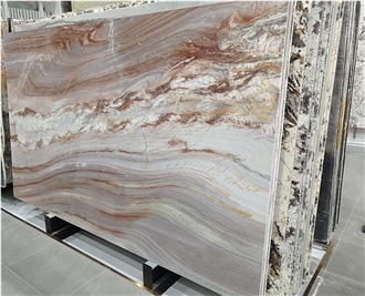 Rainbow Quartzite Slabs For Accent Wall Decor