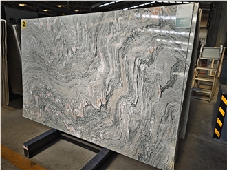 Water Cloudy Grey Marble Slabs For Flooring Decor