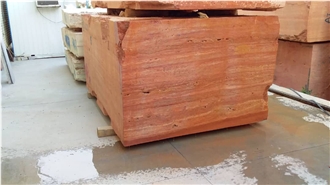 Red Travertine Blocks (T104)